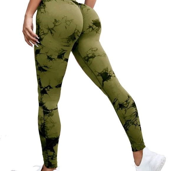 5 count tummy control scrunch leggings - Picture 6 of 7